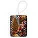 Golden Retriever And Santa Claus Porcelain Ornament Christmas Tree Hanging Decorations For Home Christmas Holiday, Rectangle, Gift, Multicolor_maomaolike.com