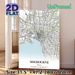 Melbourne City Map Painting Poster, Minimalist Line Art Urban Map Poster, Detailed Street & Geographic Layout Ideal For Home, Office Wall Decor_maomaolike.com