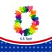 Colorful Tropical Dance Flower Necklace Bracelets Headband For Luau Party Summer Beach Decoration 60*60cm 24Pcs_maomaolike.com
