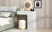 31.5" Makeup Vanity Desk With Lighted Mirror, Luxury Dressing Table With 2 Drawers And 1 Cabinet, 3 Lighting Modes Available For Bedroom, White-Gold_maomaolike.com