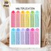 Multiplication Table Painting Poster, Vibrant Categorized Numeric Chart Poster, Practical Math Learning Aid, Suitable For Study Spaces And Classrooms_maomaolike.com