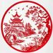 Landscape Scenery Paper Cutting Chinese Style Stickers For Living Room Bedroom Entrance Hallway Corridor Window Decals_maomaolike.com