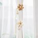 Simple Cartoon Flower Tiebacks No-Drill Buckle Adjustable Curtain Accessories_maomaolike.com