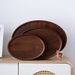 Walnut Color Round Commercial Household Hotel Tea Cake Snacks Dessert Dried Fruit Bamboo Wooden Tray_maomaolike.com