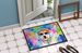 Bichon Frise Hippie Dawg Doormat Front Door Mat Indoor Outdoor Rugs For Entryway, Non Slip Washable Low Pile, 24H X 36W_maomaolike.com