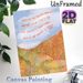 Inspirational Quote Landscape Painting Poster, Warm-toned Pastoral Hillside Scene Poster, Encourages Present-moment Acceptance, Ideal For Home Office_maomaolike.com