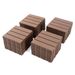 Plastic Interlocking Deck Tiles,44 Pack Patio Deck Tiles,12"x12" Square Waterproof Outdoor All Weather Use, Patio Decking Tiles For Poolside Balcony Backyard, Brown_maomaolike.com
