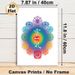 Reiki Chakra Painting Poster, Vibrant Colorful Symmetrical Spiritual Symbol Poster, Serene Spiritual Decor Suitable For Meditation Room, Yoga Studio_maomaolike.com