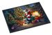 Bluetick Hound And Santa Claus Doormat Front Door Mat Indoor Outdoor Rugs For Entryway, Non Slip Washable Low Pile, 24H X 36W_maomaolike.com