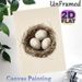 Bird Nest With Eggs Painting Poster, Delicate Watercolor-style Poster, Soft-toned Nest With Speckled Eggs, Delivers Natural Tranquil Ambiance For_maomaolike.com