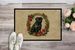 Pug Christmas Flowers Doormat Front Door Mat Indoor Outdoor Rugs For Entryway, Non Slip Washable Low Pile, 24H X 36W_maomaolike.com