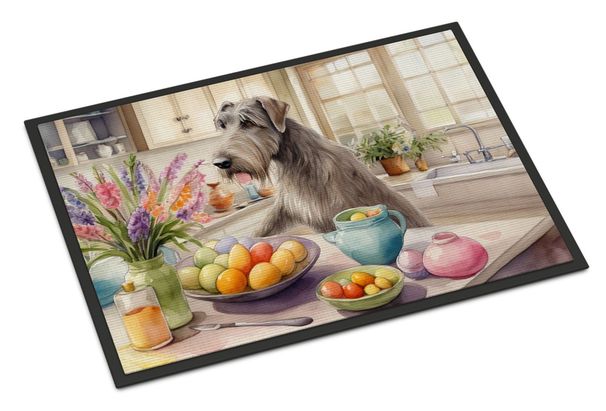 Decorating Easter Irish Wolfhound Doormat Front Door Mat Indoor Outdoor Rugs For Entryway, Non Slip Washable Low Pile, 24H X 36W_maomaolike.com