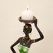 Black Candlestick Figure Resin Crafts Home Bedroom Desktop Ornaments European Style Decorations_maomaolike.com