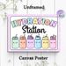Hydration Station Painting Poster, Pastel-colored Cartoon Cute Water Bottles Poster, Gentle Reminder To Stay Hydrated, Suitable For Office, Home Or_maomaolike.com