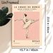 Ballet Dancer Painting Poster, Vintage French Art Style Elegant Ballerina Poster, Delicate Retro Artwork Ideal For Bedroom, Dance Studio And Living_maomaolike.com