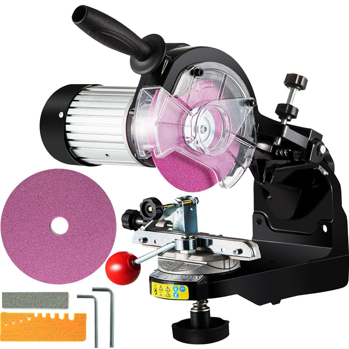 VEVOR Electric Chainsaw Sharpener, 230W Professional Multi-Angle Adjustable Chain Grinder 3000RPM, Electric Chainsaw Blade Sharpener For 1/4" To 2/5" Chains_maomaolike.com