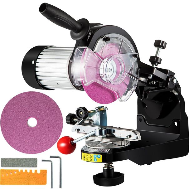 VEVOR Electric Chainsaw Sharpener, 230W Professional Multi-Angle Adjustable Chain Grinder 3000RPM, Electric Chainsaw Blade Sharpener For 1/4" To 2/5" Chains_maomaolike.com