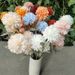 Three-headed Rhododendron Lotus Decoration Green Plant Floral Material Onion Artificial Flower Wedding Guide Ball_maomaolike.com