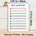 Skip Counting Educational Math Painting Poster, Colorful Structured Number Sequence Poster, Aids Skip Counting Learning Ideal For Classroom, Study_maomaolike.com