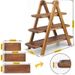 3-Tier Wood Cake Stand - Farmhouse Serving Tray_maomaolike.com