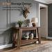 Console Table, 2-Tier Farmhouse Sofa Entryway Table With Storagew_maomaolike.com