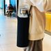 1.0 L Large Water Bottle Cloth Sleeve Borosilicate Glass Drinking Bottles With Tea Infuse Portable Outdoor Tour Cup_maomaolike.com