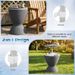 Outdoor Rattan Bar Table With Extendable Tabletop 8 Gal Capacity Drainage Hole For A Pool Party, Barbecue, Camping, Etc_maomaolike.com