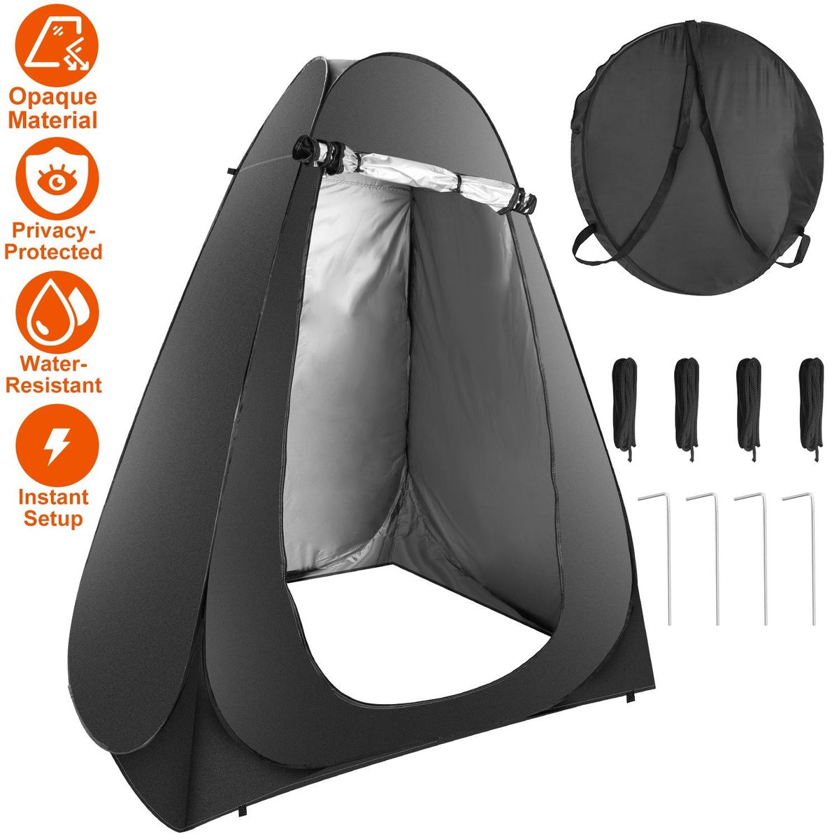 Pop Up Privacy Tent Foldable Outdoor Shower Toilet Tent Portable Clothes Changing Room Camping Shelter With Carry Bag For Camping Hiking Beach Picnic_maomaolike.com