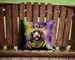 Chocolate Poodle King Of Mardi Gras Throw Pillow Machine Washable, Indoor Outdoor Decorative Pillow For Couch, Bed Or Patio, 14Hx14W_maomaolike.com