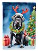 Neapolitan Mastiff Christmas Reindeer House Flag Large Porch Sleeve Pole Decorative Outside Yard Banner Artwork Wall Hanging, Polyester, House Size, Multicolor_maomaolike.com