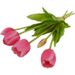 Soft Rubber Bouquet PE Latex Silicone Artificial Flower Moisturizing Hand Feel 5 Heads Tulip_maomaolike.com