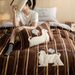 Autumn Winter Cartoon Color-Block Striped Greyhound Patch Embroidery Warm Bedding Anti-Static Milk Velvet Four-Piece Set Home Text_maomaolike.com