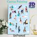 Labor & Delivery Positions Painting Poster, Flat-style Illustrated Pregnancy Birthing Positions Poster, Practical Birthing Position Guide For_maomaolike.com