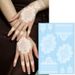 Zhengxiang Cross-Border New Hanna Stickers White Lace Temporary Tattoos Wedding Henna Tattoo Top-sale_maomaolike.com
