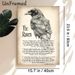 The Raven Themed Painting Poster, Vintage Monochrome Watercolor Raven With Classic Poem Text Poster, Elegant Literary-inspired Decor Ideal For Home_maomaolike.com