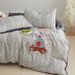 Wholesale INS Korean Style Princess Towel Embroidery Full Color Woven Jacquard Washed Four-Piece Pure Cotton Cute 4-Piece Set_maomaolike.com