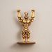 Creative Handmade Brass Fitness Expert Keychain Car Key Ornament Fun Bodybuilding Mr. Pendant_maomaolike.com