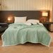 Factory Wholesale Three-Layer Quilted Beibei Crystal Velvet Blanket Solid Color Thickened Export Cross-Border_maomaolike.com