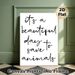 Animal Rescue Themed Painting Poster, Minimalist Handwritten Text Poster, Warm Inspirational Message Suitable For Vet Clinic, Animal Shelter And Home_maomaolike.com