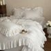 Wholesale INS French Yarn-Dyed Jacquard Pure Four-Piece Wabi-Sabi Nordic Style Homestay Washed Cotton 4-Piece Set_maomaolike.com
