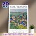 Paul Cézanne Auvers Panorama Painting Poster, Impressionist-style Vibrant Rural Village Landscape Poster, Timeless Art Decor Suitable For Living Room_maomaolike.com