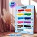 German Color Learning Painting Poster, Bright Sparkling Colored Pencil Design Poster, Supports German Color Term Study, Suitable For Language Learning_maomaolike.com
