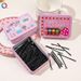 Unisex Black metal fixed hair inline clip disc hair clip Broken hair steel clip small hair clip children hair accessories_maomaolike.com