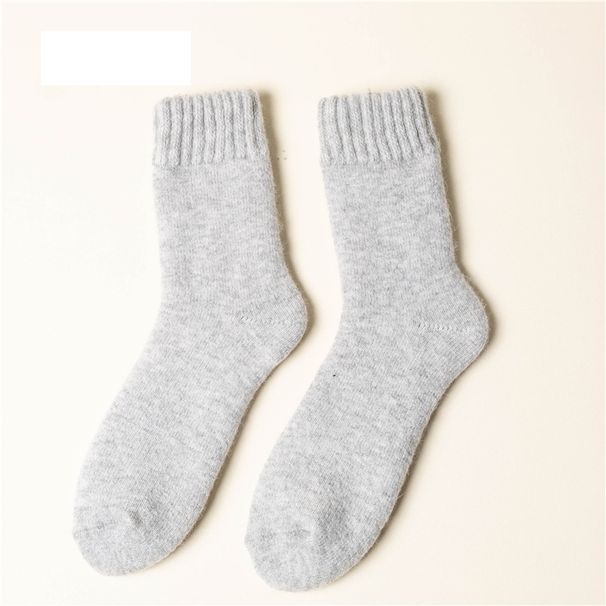 Velvet version upgrade Terry wool warm socks for children hot padded autumn and winter rabbit hair super thick men's tube socks_maomaolike.com