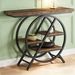 Console Table, Entryway Table With Geometric Metal Frame_maomaolike.com