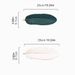 2pcs Romantic LOVE Ceramic Salad Plates Feather Shaped Dinner Plates Pasta Dessert Plates Serving Trays For Appetizer Sushi, Fruit 10 Inches_maomaolike.com