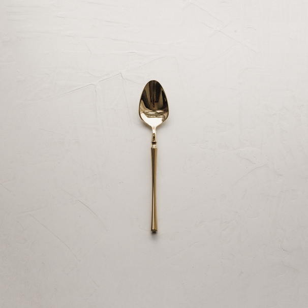 304 Stainless Steel Ins French Light Luxury Retro Titanium Gold Waist Spaghetti Fork Western Spoon Dessert Spoon Fruit Fork_maomaolike.com