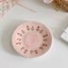 Pink Tulip Ceramic Coffee Cup, Plate, Girl's Gift, Hand Held, High Aesthetic Value, Home Use_maomaolike.com