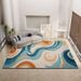 Living Room Rug Large Size Gorgeous Gold Frame Design Bedroom Rug Plush Thickened Machine Washable Thickened Underlay Interior Decorative Rug_maomaolike.com
