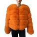 Women's Fur Coat Imitation Fox Fur Splicing Winter Thickened Warm Long-sleeved Short Fur Coat_maomaolike.com